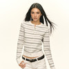 Ariseism 美式复古条纹针织开衫女秋季新款外穿上衣 商品缩略图0