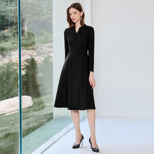 IWY/气质法式名媛职业西装连衣裙女气质黑色销售经理接待正装ol J25Q246 商品图1
