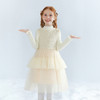笛莎Deesha 童装女童连衣裙2025冬新款女童小香风网纱烫银拼接背心裙 商品缩略图1