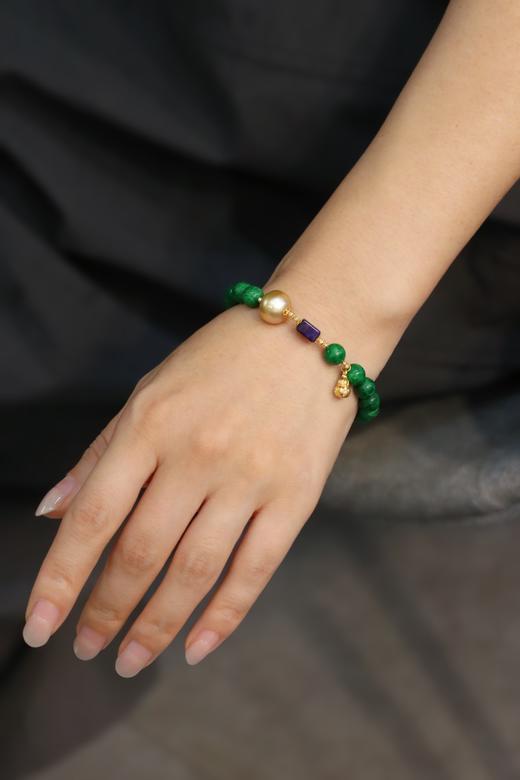 11-12mm珍珠翡翠手串 商品图5