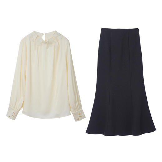 HR HBLJRA1075-6气质女神范套装精致职业装轻熟风套装裙 商品图4