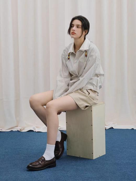 LIVINGTOWN/LT双层领短款衬衫外套 商品图0