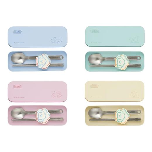 【6F】膳魔师 儿童餐具纯钛筷子勺子套装便携式卡通吃饭餐具 商品图4