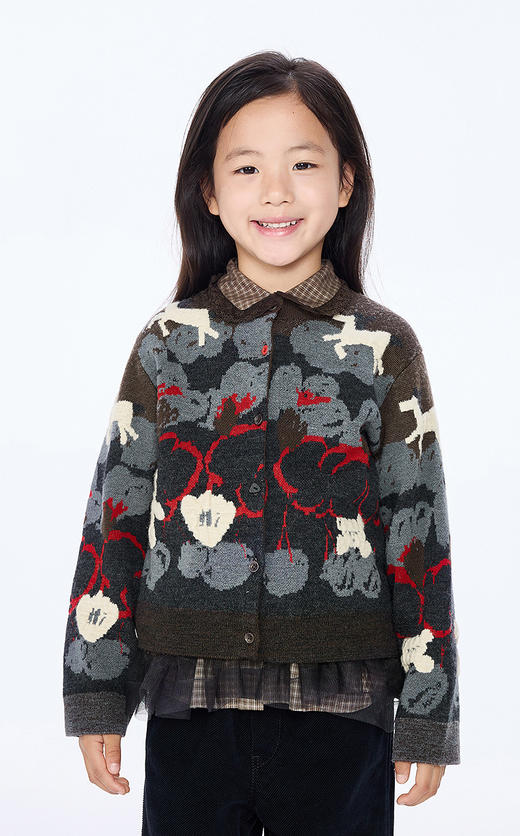 Jnby 25年秋款   短款开襟针织衫  1P9313500 商品图6