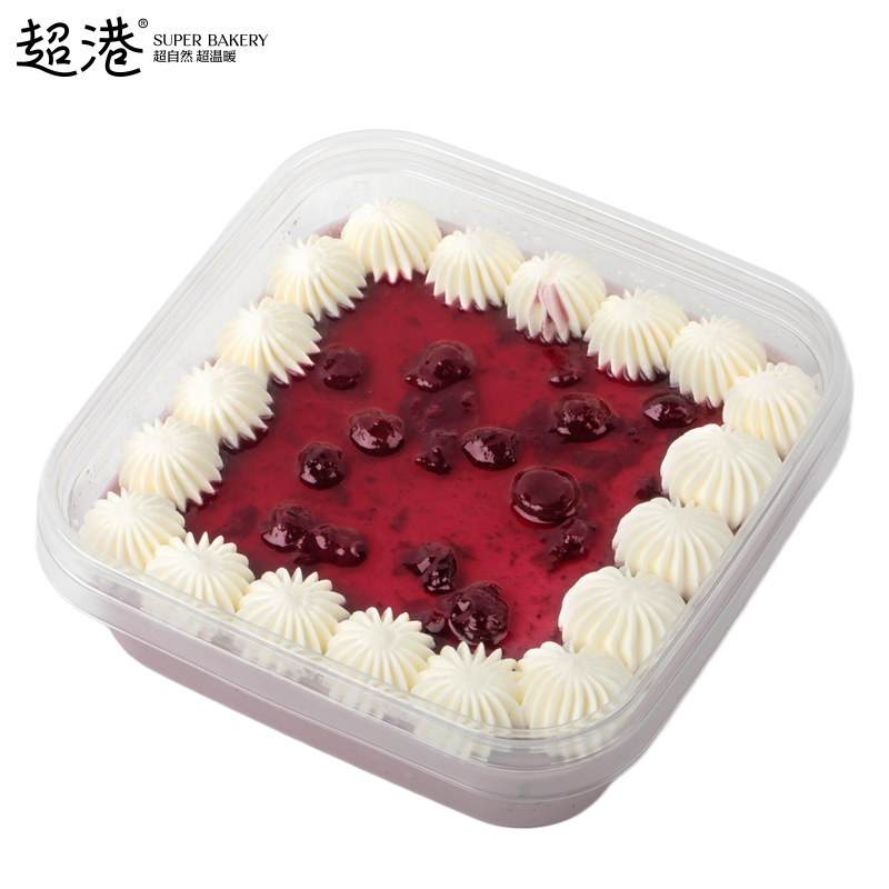 蓝莓奶油盒子蛋糕