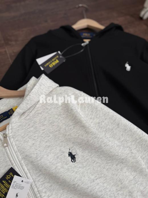 春季新款拉夫劳伦重磅精梳棉棉质毛圈面料拉链开衫外套 商品图5