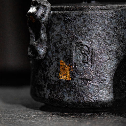 张文山冰碛岩乌冰花纹一壶两杯 商品图5