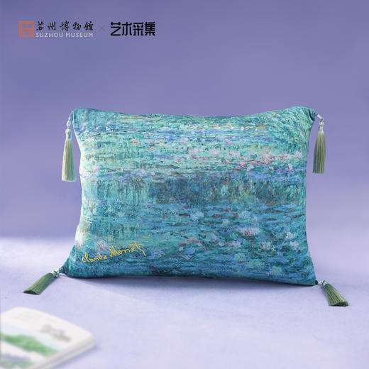 苏州博物馆 莫奈印象靠枕 商品图0