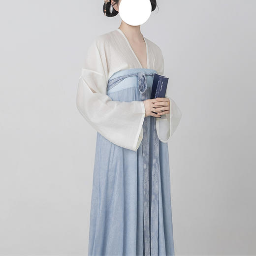 裁缝学苑AH56齐胸破裙改良法门寺披衫四件套纸样女装日常汉服套装样板 商品图4