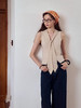【现货】Even Vintage | 桑蚕丝棉混纺 高智感修身优雅针织飘带背心马甲女 商品缩略图2