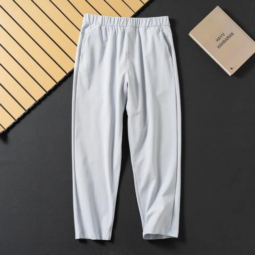 Warpstreme面料男士通勤松紧腰弹力长裤休闲裤 商品图1