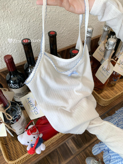 【129元任选2件】现货！芭蕾风真两件镂空修身针织T恤 商品图13