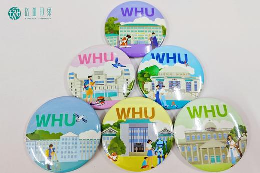 武大珞珈印迹马口铁徽章 商品图1