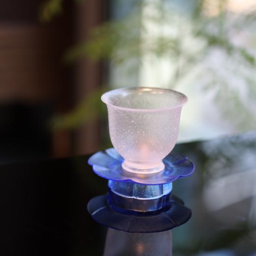 会呼吸的琉璃  莲绽杯托  琉璃 商品图3