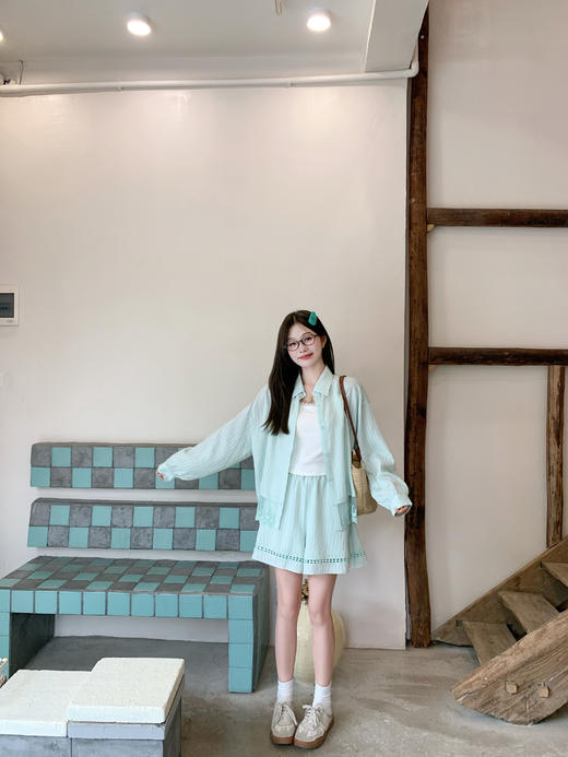 <曾小咸推荐>现货秒杀！最后一波 ！！蕾丝拼接条纹防晒衬衫 日常179.99 立减90 秒杀89.99！花朵镂空拼接短裤 日常139.99 立减80 秒杀59.99！ 商品图11