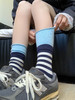 ✨当下ins火爆🔥独立设计师款❗只需💰29.9￥到手6双【美拉德双袜口条纹中筒袜】💕巨洋气条纹撞色真的很chic ⚠️卖了几十万双无一差评 这个价格闭眼入❗ 商品缩略图3