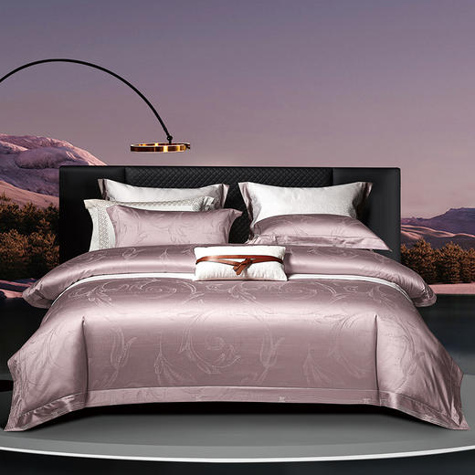 100S长绒棉染色提花四件套-芙卡洛斯 商品图0