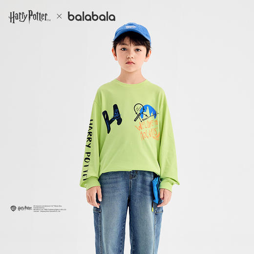 【哈利波特IP商场同款】巴拉巴拉童装男童长袖t恤儿童2025新款秋 商品图2