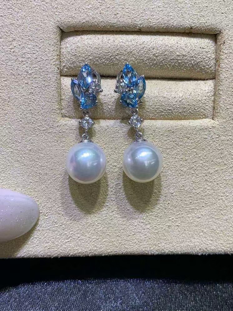 8-8.5mm akoya珍珠耳坠