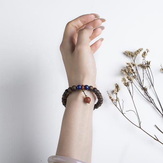 xy0573沉香+青金石南红回纹珠手串 商品图9