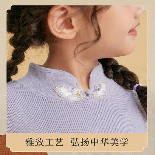 笛莎Deesha观山见女童连衣裙2025冬女童连衣裙 商品图2