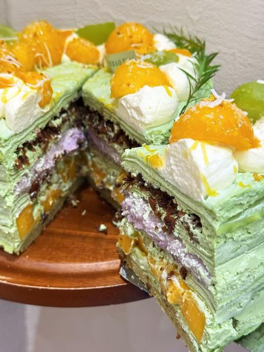 坚果薄脆•芒果•芋泥•开心果千层蛋糕 商品图2