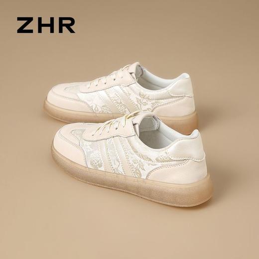 ZHR则则水晶底超软板鞋平底柔软小白鞋2025秋季百搭运动休闲鞋女 商品图9