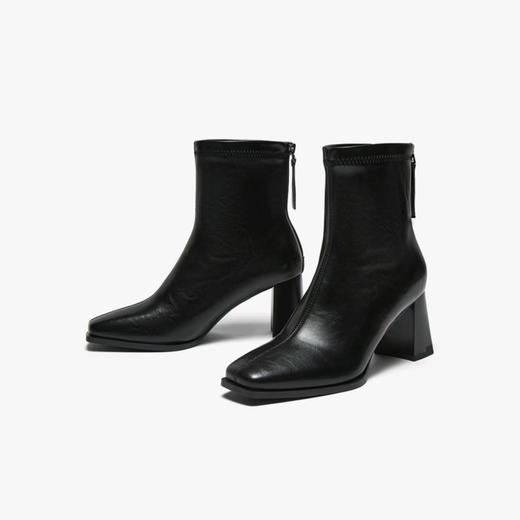 【云粉节】 BF楼百思图2025冬季新款气质方头高跟法式小踝靴女短靴B2812DZ5吊牌价799，现价299 商品图4