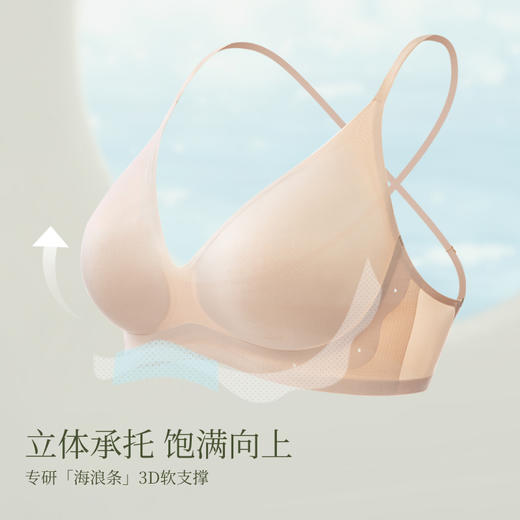 素肌良品美背内衣2024新款夏薄小胸聚拢显大露背隐形无痕文胸u型-MX265-FX 商品图2