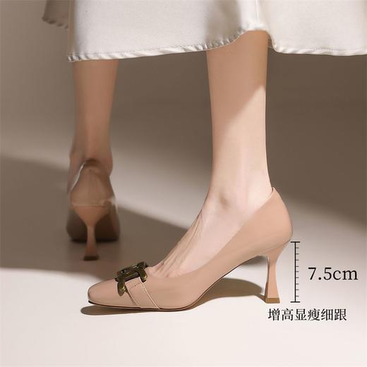 ZHR则则精致高跟鞋细跟通勤鞋高级尖头浅口单鞋性感气质女鞋耐磨 商品图4