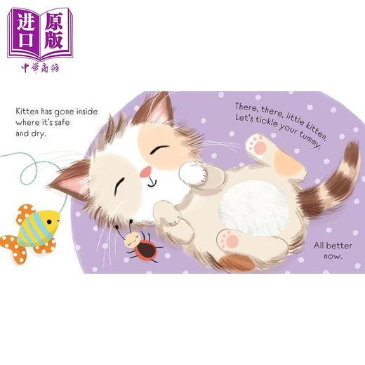 预售 【中商原版】触摸书 照顾猫咪 There There Little Kitten 英文原版 幼儿纸板书绘本 感觉知觉学习 图画故事 进口亲子童书 商品图3