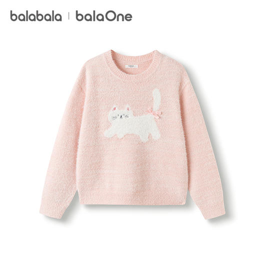 巴拉巴拉balaOne童装女童毛衫儿童2025新款冬毛衣中幼童洋气时尚 商品图4