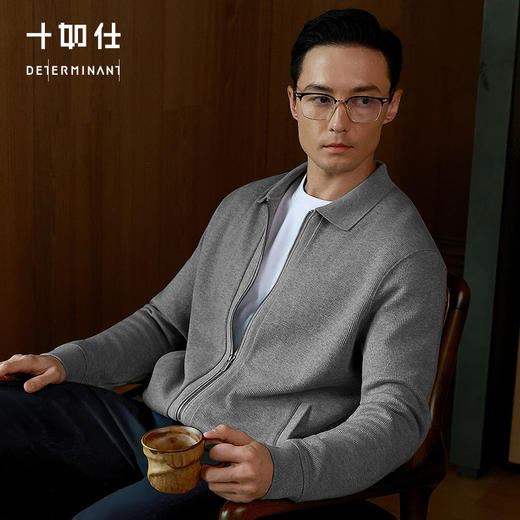 秋冬针织牦牛绒保暖夹克外套-OW02-02 商品图0