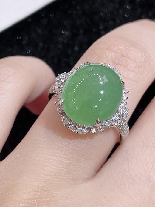 蛋面翡翠戒指 商品图2