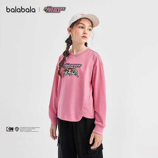 【飞天小女警IP商场同款】巴拉巴拉童装女长袖t恤儿童2025新款秋 商品图1