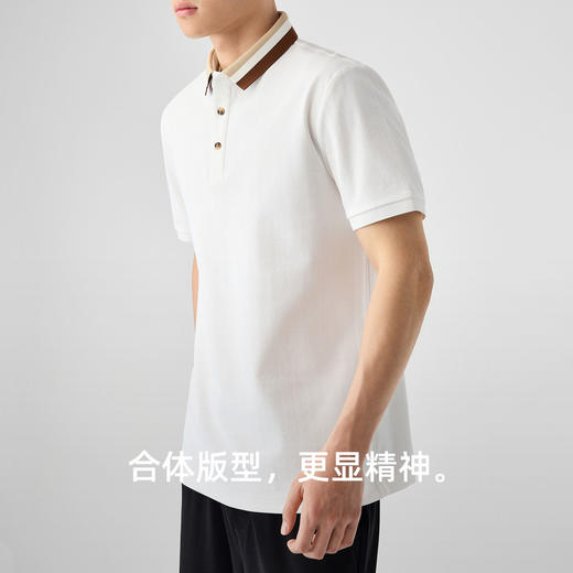 墨麦客凉感防晒短袖polo衫男2025夏季新款撞色基础打底t恤衫男士 商品图3