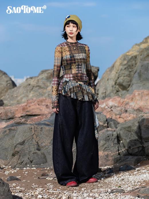 早乙女惠子saotome/STMLYQ13149/不规则下摆长袖打底连衣裙 商品图1