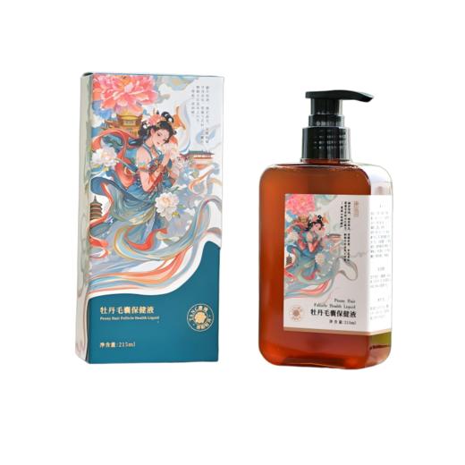 牡丹毛囊植物洗发液 古法熬制以花养发 拒绝不良添加 告别掉发 洗发水 215ml/瓶 商品图3