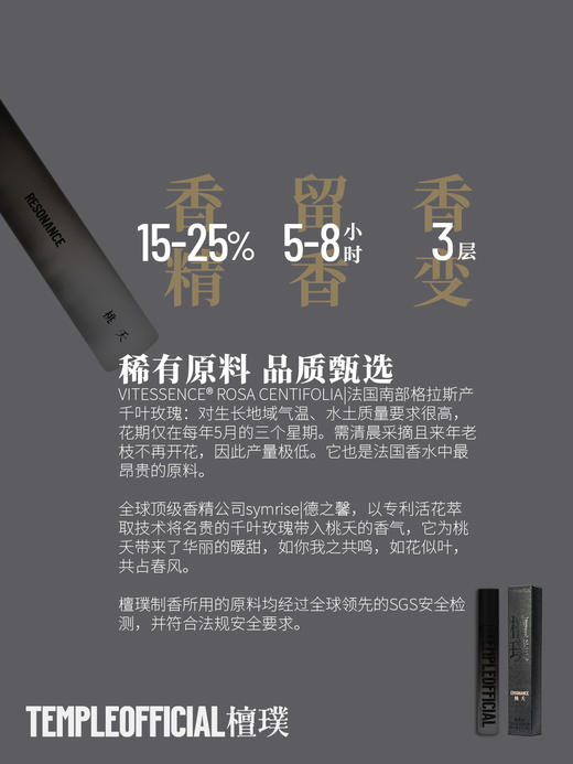 RESONANCE|桃夭【10ml花木檀香调_浓香水】 商品图2