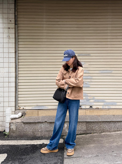 春秋-精品小禾 撞色翻领风衣短外套【包邮+三天无理由退换】 商品图9