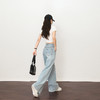 慵懒随性复古百搭水洗牛仔裤女夏季直筒阔腿裤配腰带H0051127 商品缩略图4