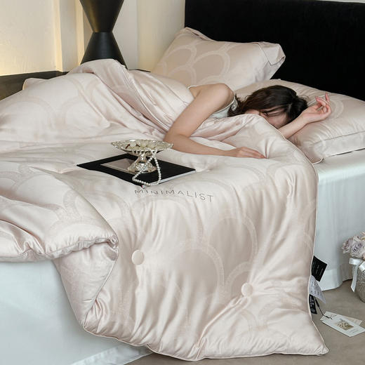 【热卖推荐】自然醒天丝棉大提花系列-雅奢蚕丝蛋白被TD 商品图5