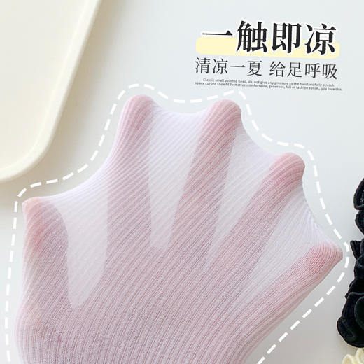 【柔软舒适！亲肤细腻】潮流百搭，袜子女夏季白色冰丝花边冰冰堆堆袜薄款夏天中筒配长袜洞洞鞋的夏。ra 商品图3