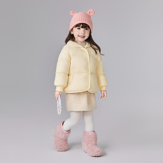 笛莎Deesha 童装女童羽绒服2025冬新款女童甜美可爱造型三合一轻薄羽绒服 商品图2