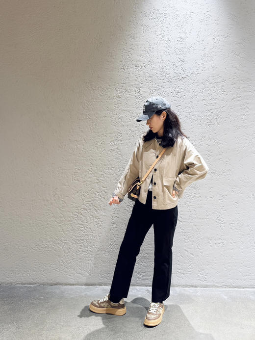 春秋-精品小禾 撞色翻领风衣短外套【包邮+三天无理由退换】 商品图6