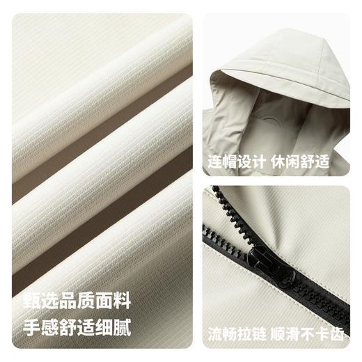 【冲锋系列】圣得西男士连帽运动夹克2025年秋季款户外休闲外套 商品图4