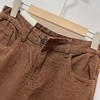 仅限11.11，不11.11最后促，不参与退货退 【孤品捡漏】G98咖色牛仔裤-喜出 商品缩略图2