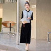 新中式连衣裙气质马甲，黑色内搭打底丝绒套装裙HR-EBDU952 商品缩略图2