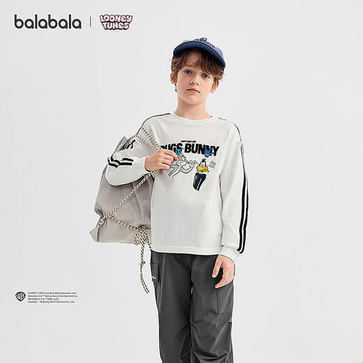 【兔八哥IP商场同款】巴拉巴拉童装男长袖t恤儿童2025新款秋纯棉 商品图2