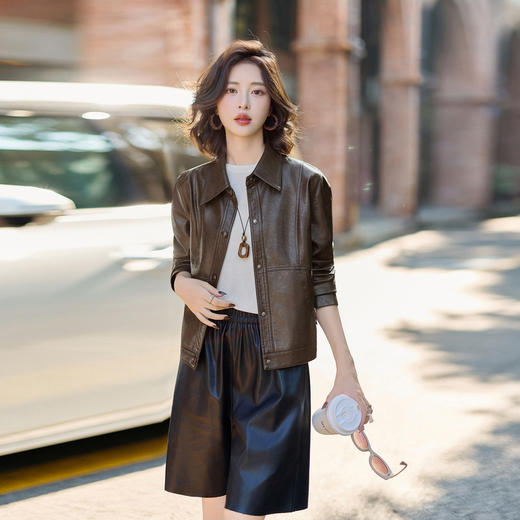 HR GSTX8095休闲风皮衣外套 商品图3